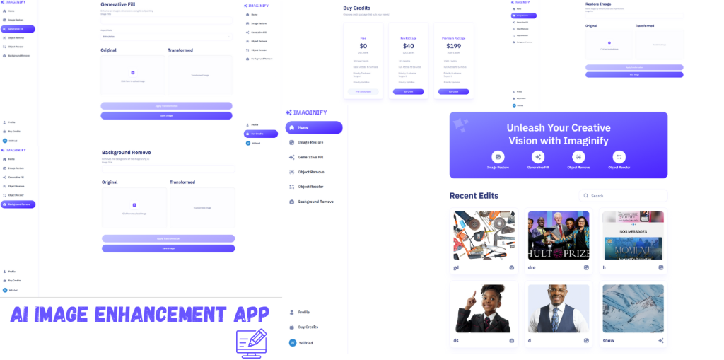 Imaginify – AI Image Enhancement