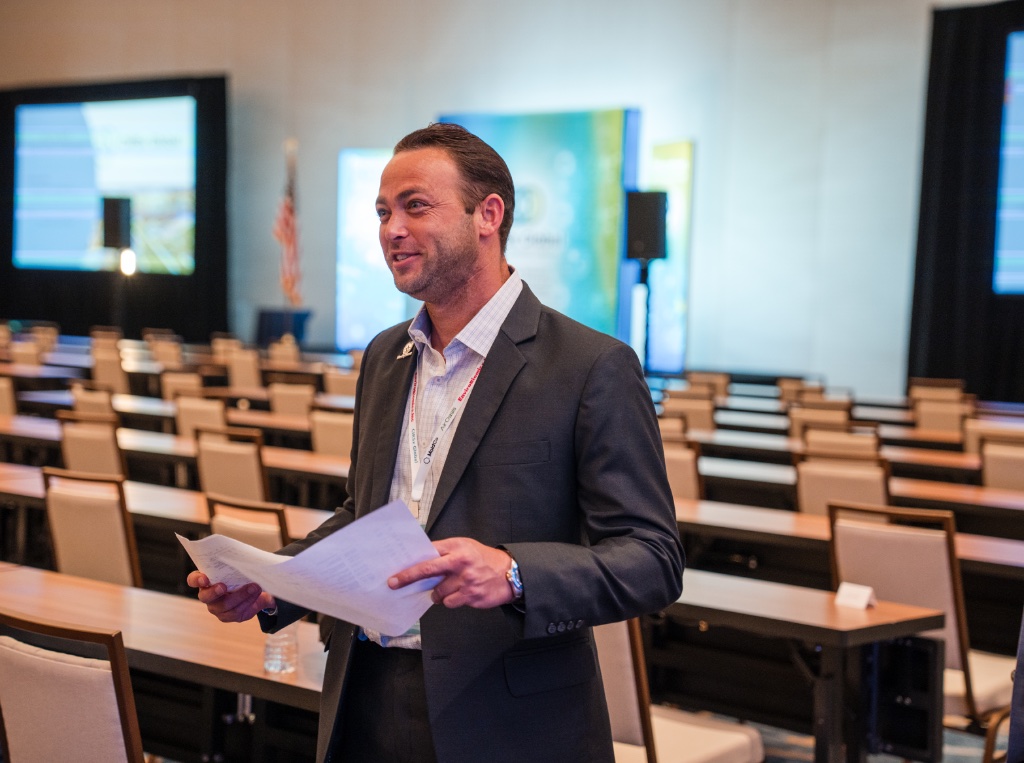 Justin Sachs presenting