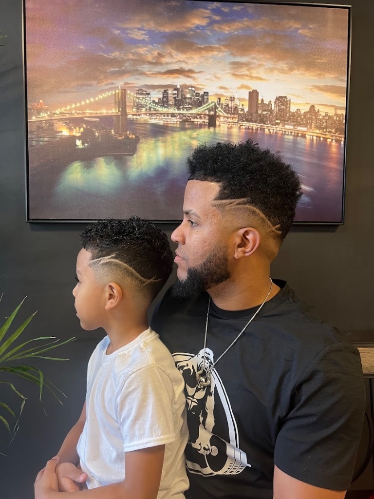 Father and son matching fades