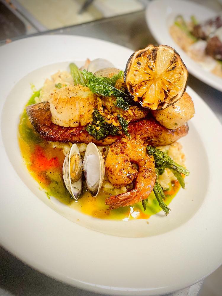 Signature seafood dish