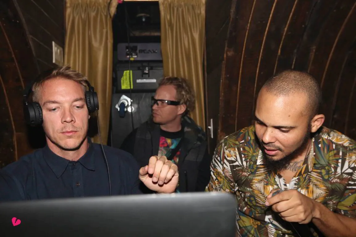 Splurt in the studio during the Major Lazer era