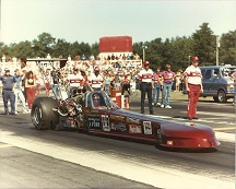 Top Fuel on the starting line