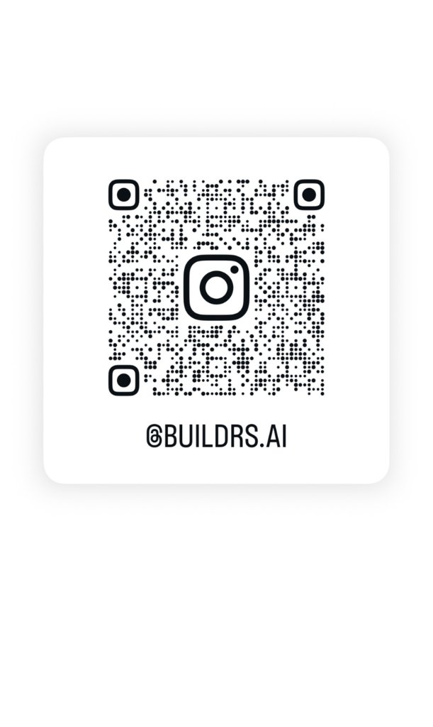 Scan to follow @buildrs.ai on Instagram