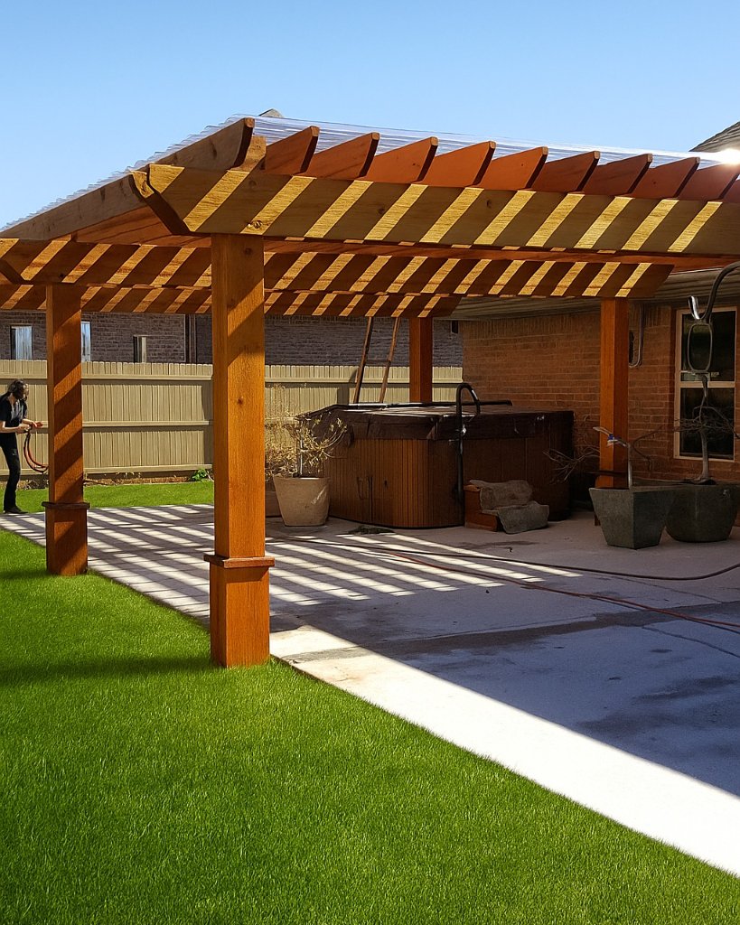 Composite Deck with Railing — Harbinger Fence Dallas Fort Worth