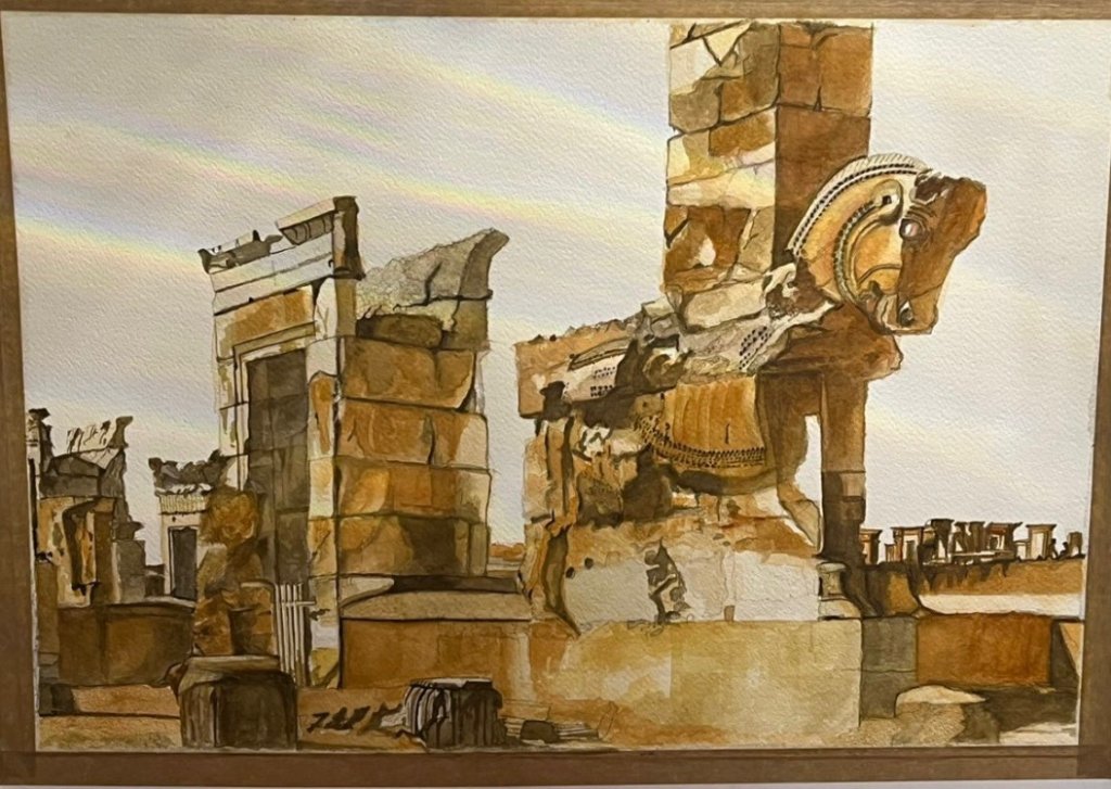 Featured artwork - Persepolis watercolor