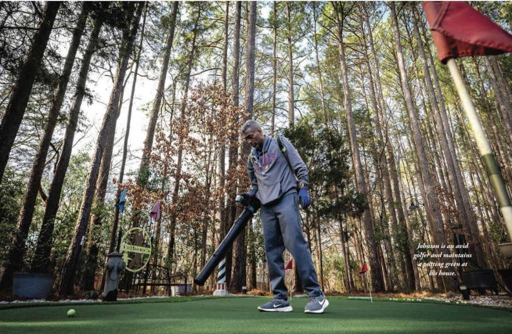 Anthony Johnson on the golf course