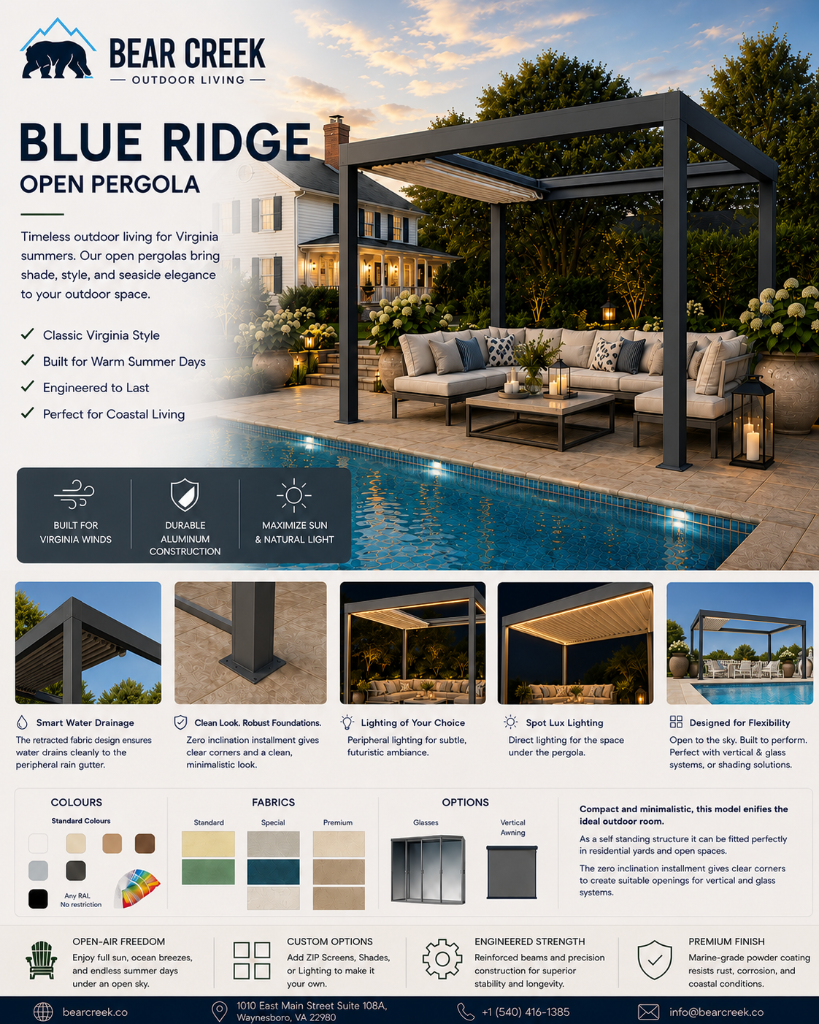 Open pergola design