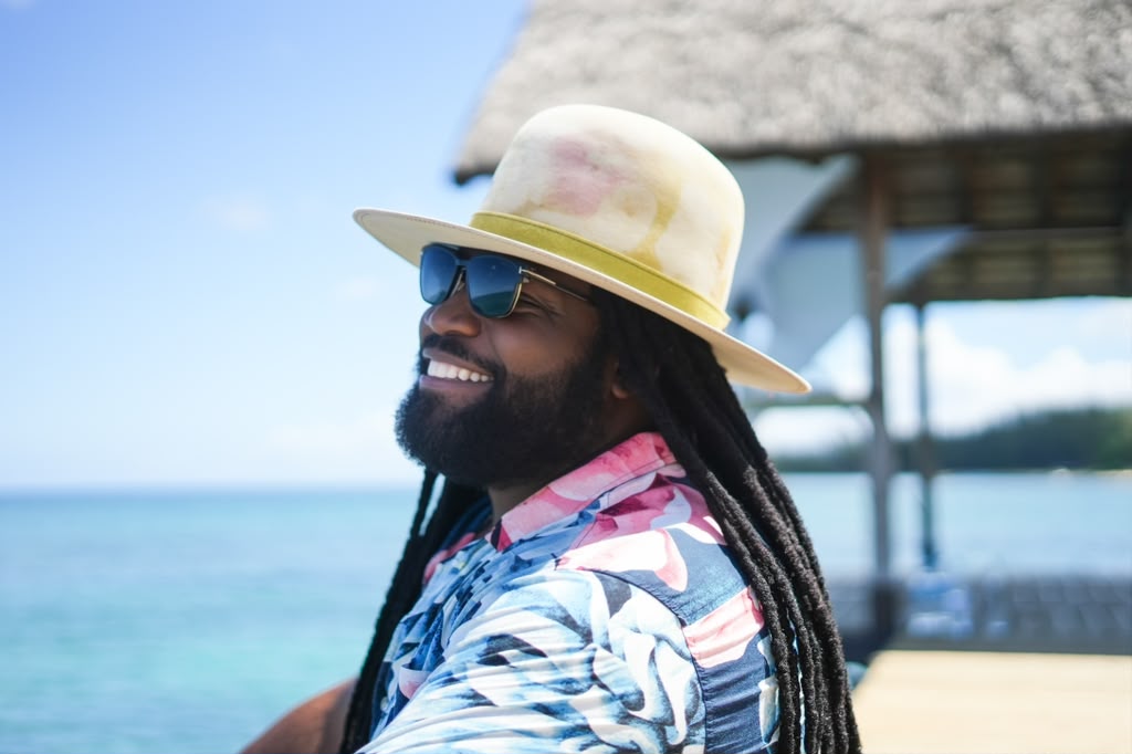 Gramps Morgan beach portrait