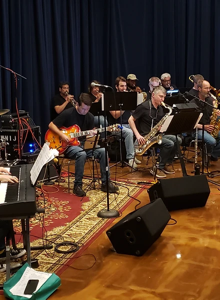 Jazz in Progress ensemble performing on stage