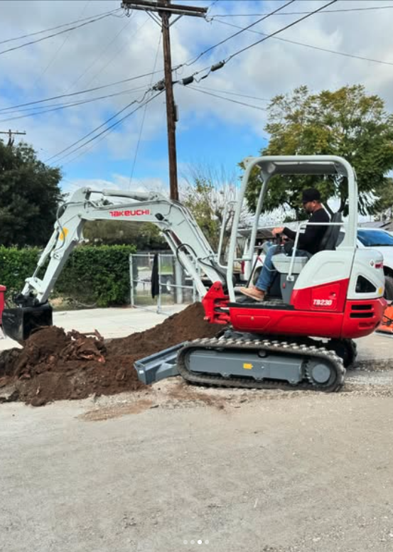 Excavator at work