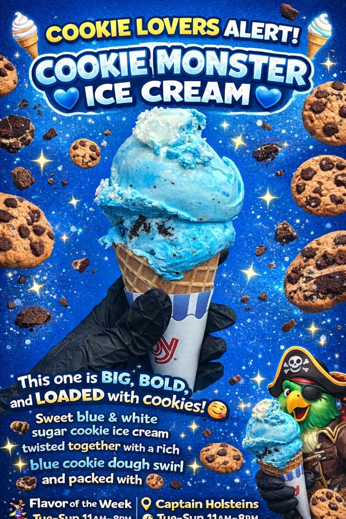Cookie Monster Ice Cream