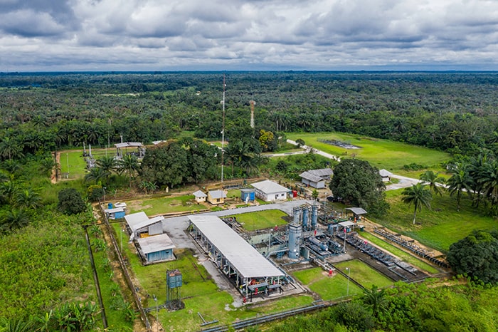 OML 30 production facility in the Niger Delta, Nigeria