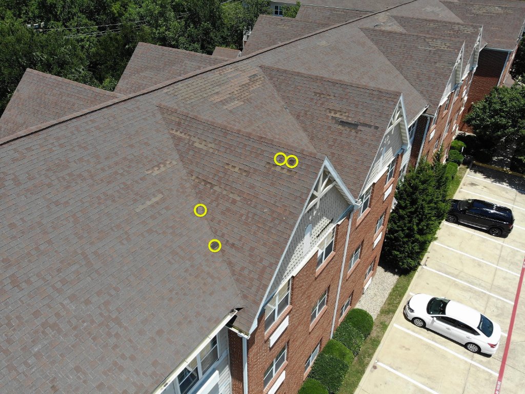 Multifamily Hail Damage Roof Inspection in Bedford - Bedford Roofing project photo by Becker Roofing and Exteriors