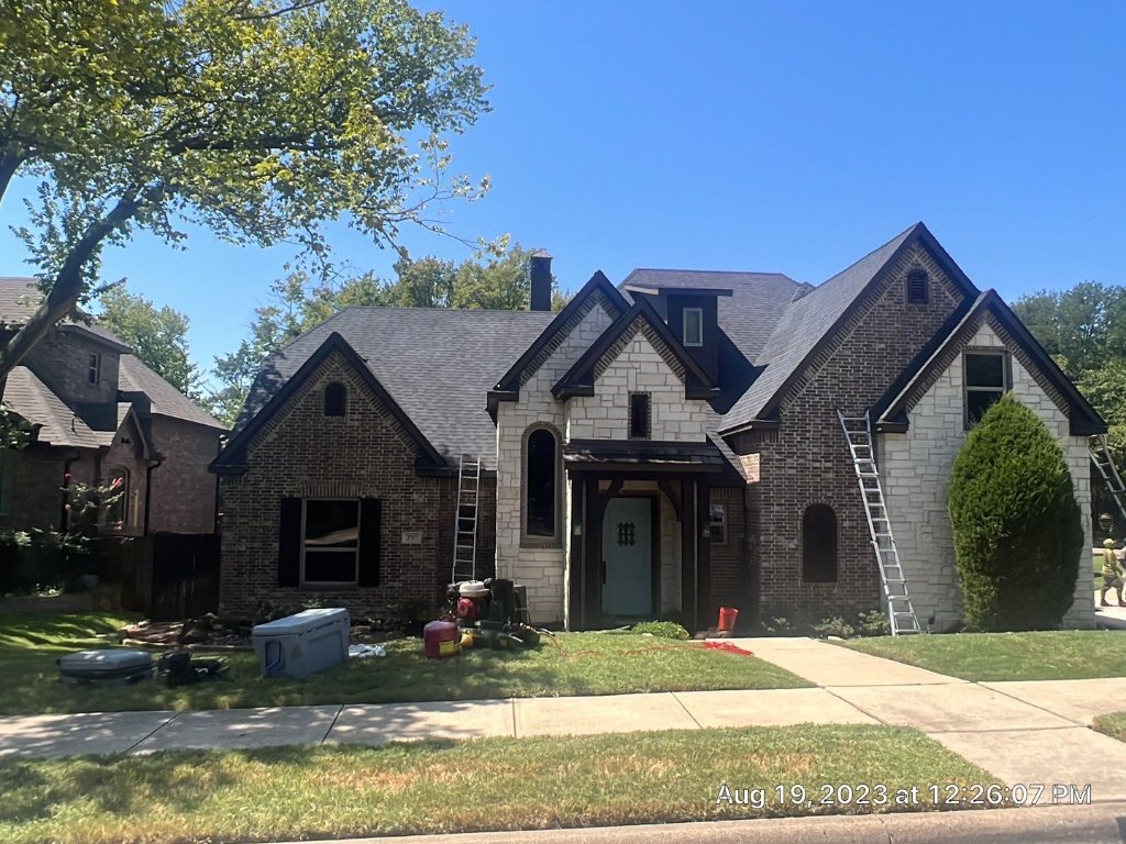 Grapevine Roof Replacement Brick Home Tear Off Becker Roofing - Grapevine Roofing project photo by Becker Roofing and Exteriors