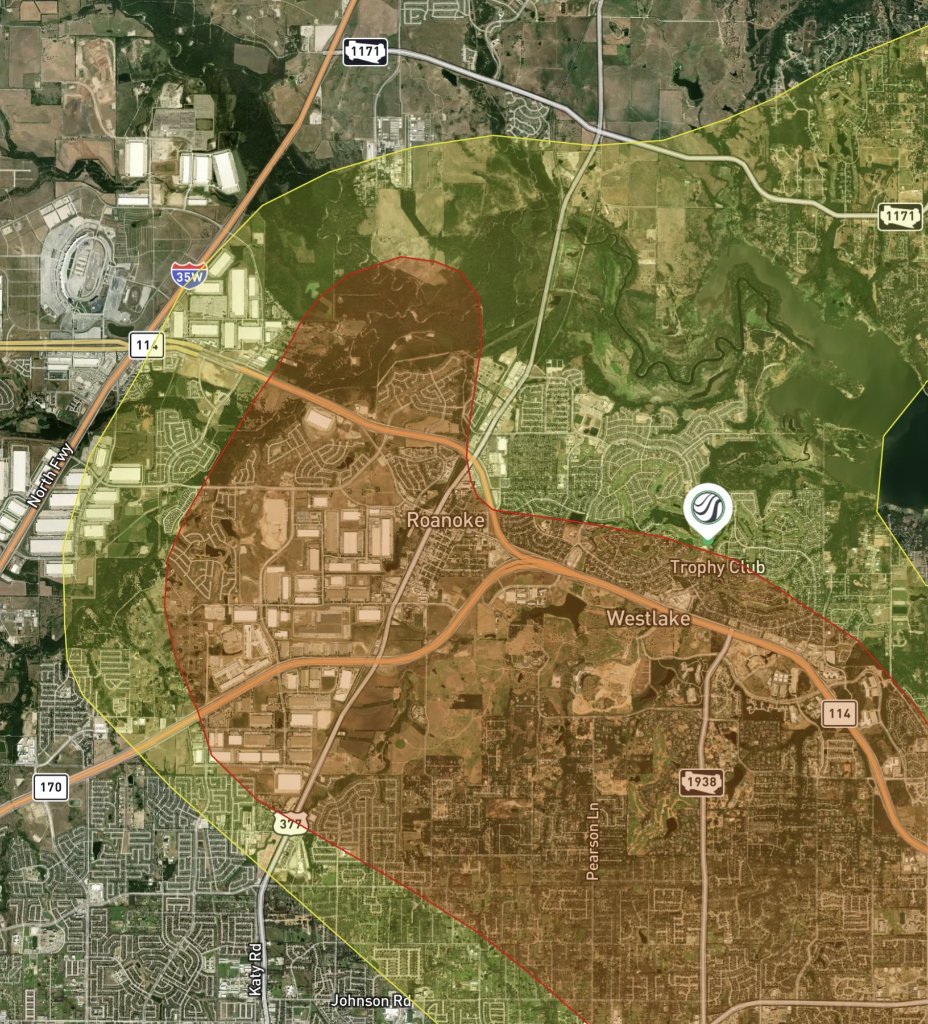 Roanoke Hail Map 1 75 Inch May 27 2024 Storm Swath Becker Roofing - Roanoke Roofing project photo by Becker Roofing and Exteriors