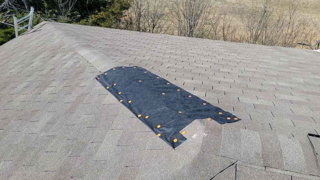 Roanoke Synthetic Underlayment Installation Cap Nails Becker Roofing - Roanoke Roofing project photo by Becker Roofing and Exteriors