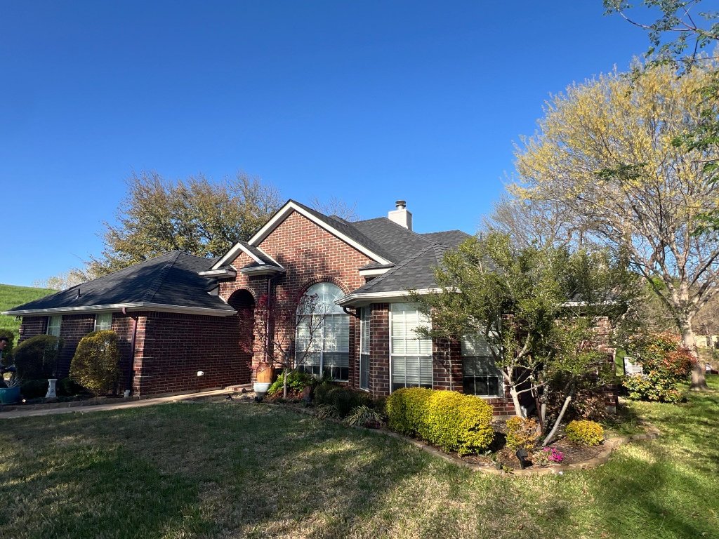 Ft Worth Texas New Roof Ikoclass4shingles Black Granite Rapid Ridge Ridge Cap - Roof Replacement project photo by Becker Roofing and Exteriors