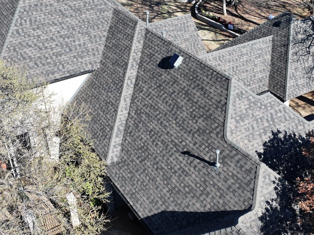 Southlake Texas Roof Replacement Solar Attic Fansfor Effiecent Attic Ventilation - Southlake Roofing project photo by Becker Roofing and Exteriors