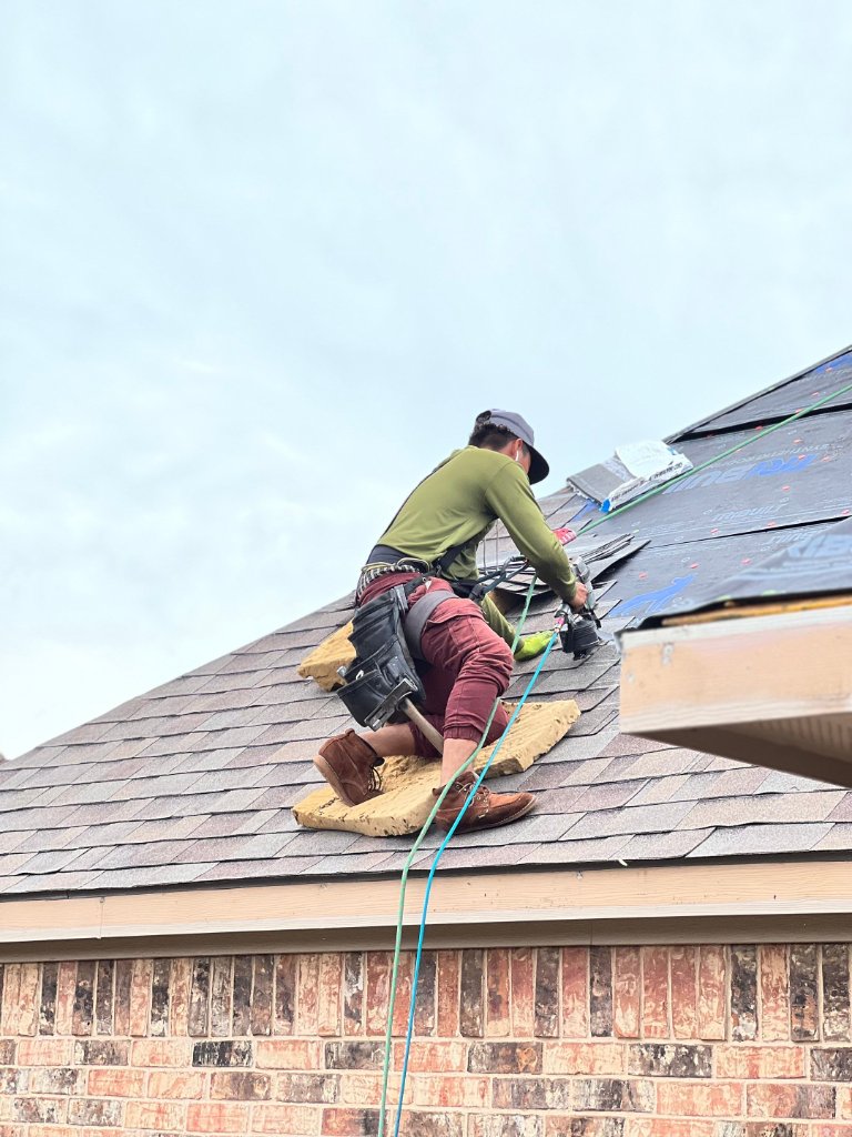 Keller Texas During Roof Replacement - Roof Replacement project photo by Becker Roofing and Exteriors