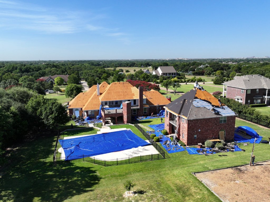 Allen Texas During Roof Replacement - Roof Replacement project photo by Becker Roofing and Exteriors