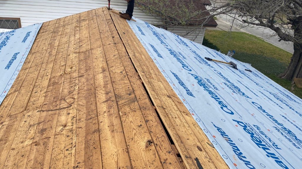 Haltom City Roof Replacement During Photo - Haltom City Roofing project photo by Becker Roofing and Exteriors