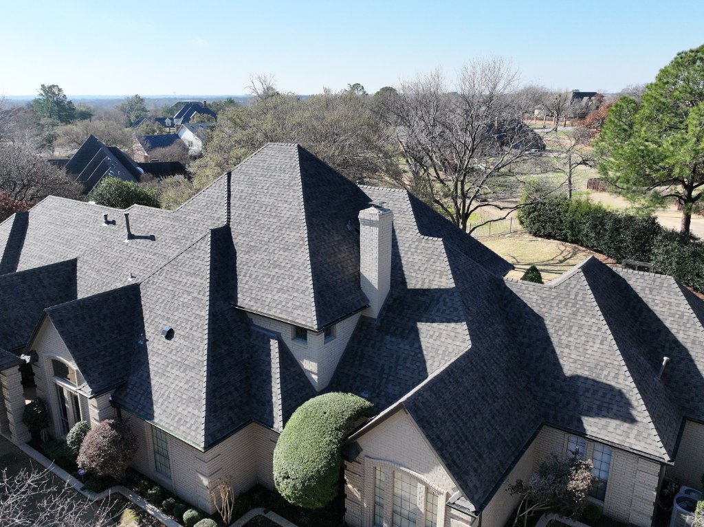 Southlake Texas Roof Replacement Ikoshingles4season Solar Attic Vents New Velux Skylights Attic Depot Solar Vents - Southlake Roofing project photo by Becker Roofing and Exteriors