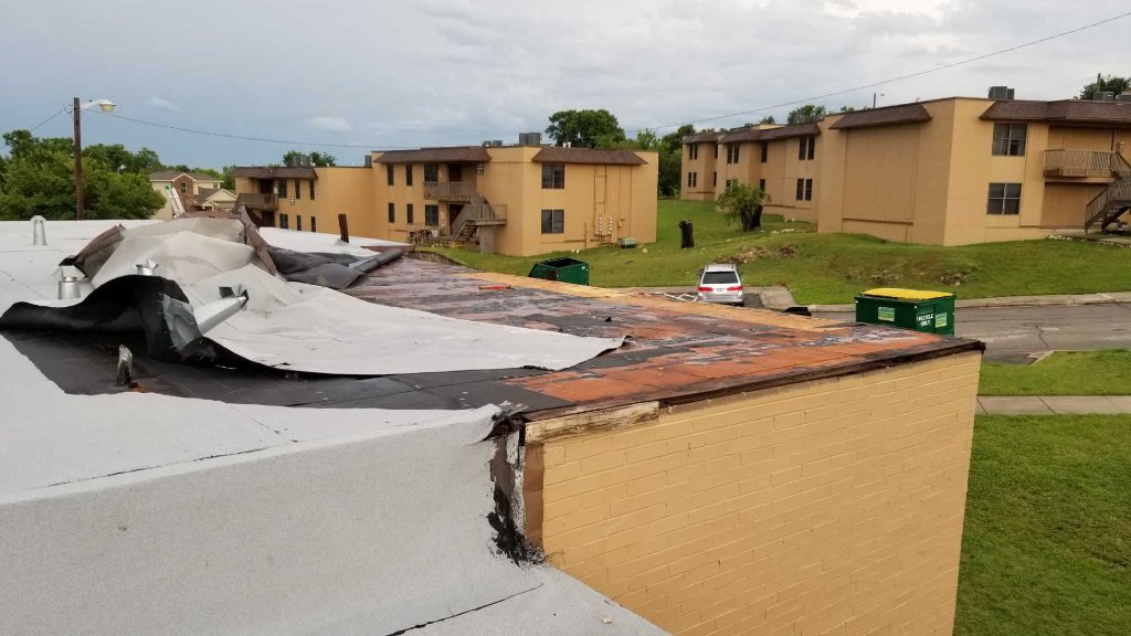 Ft Worth Texas Modified Bitumen Wind Damage - Emergency Roof Repair project photo by Becker Roofing and Exteriors