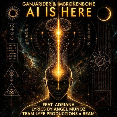 AI Is Here album artwork by Ganjarider & ImBrokenBone