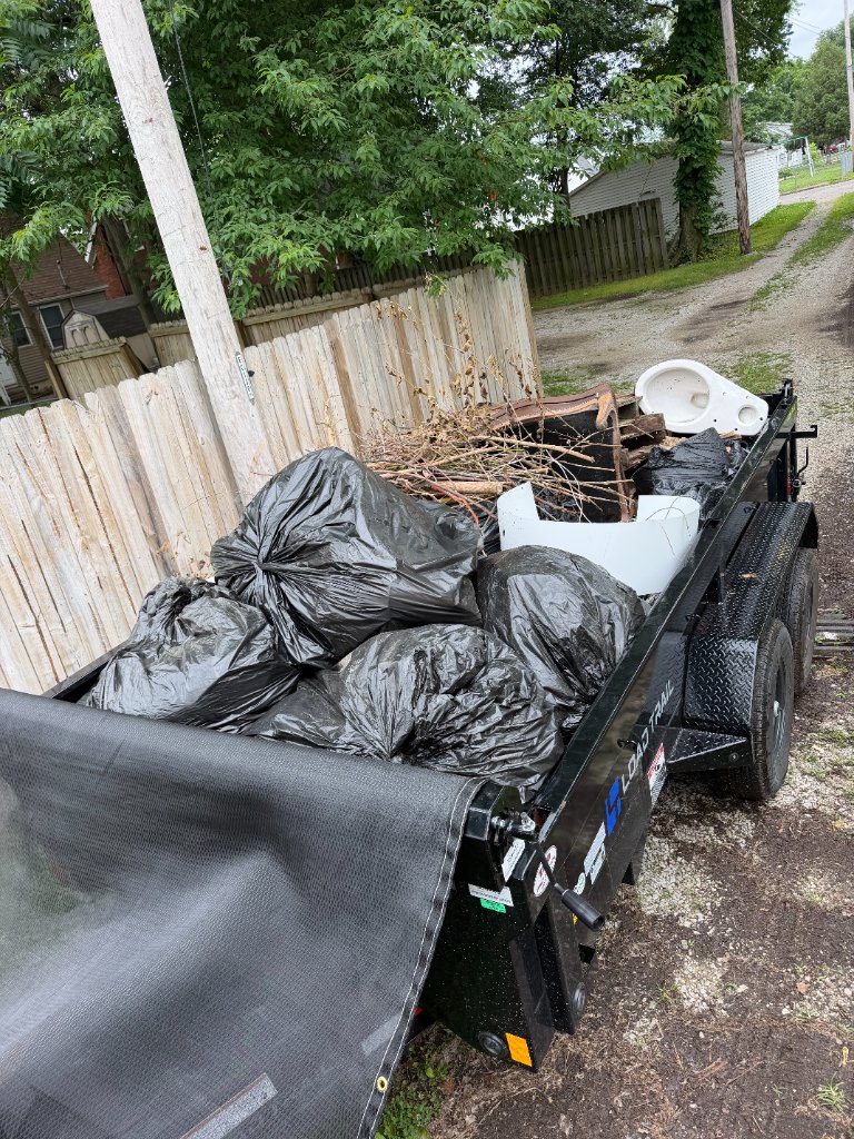 Close-up of skid steer loader for heavy material moving