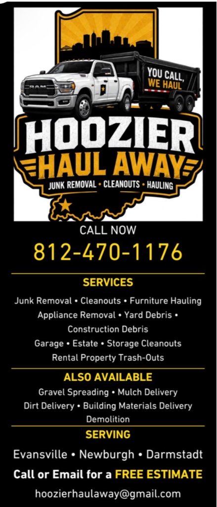 Hoozier Haul Away business flyer — Family Owned and Operated