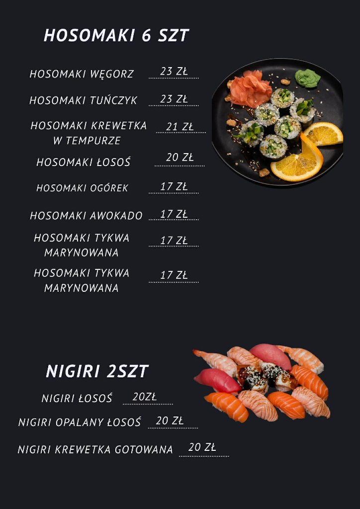Shori Sushi danie 1