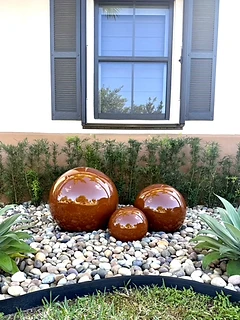 Gardens sphere fountain installation