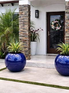 Entryways sphere fountain installation