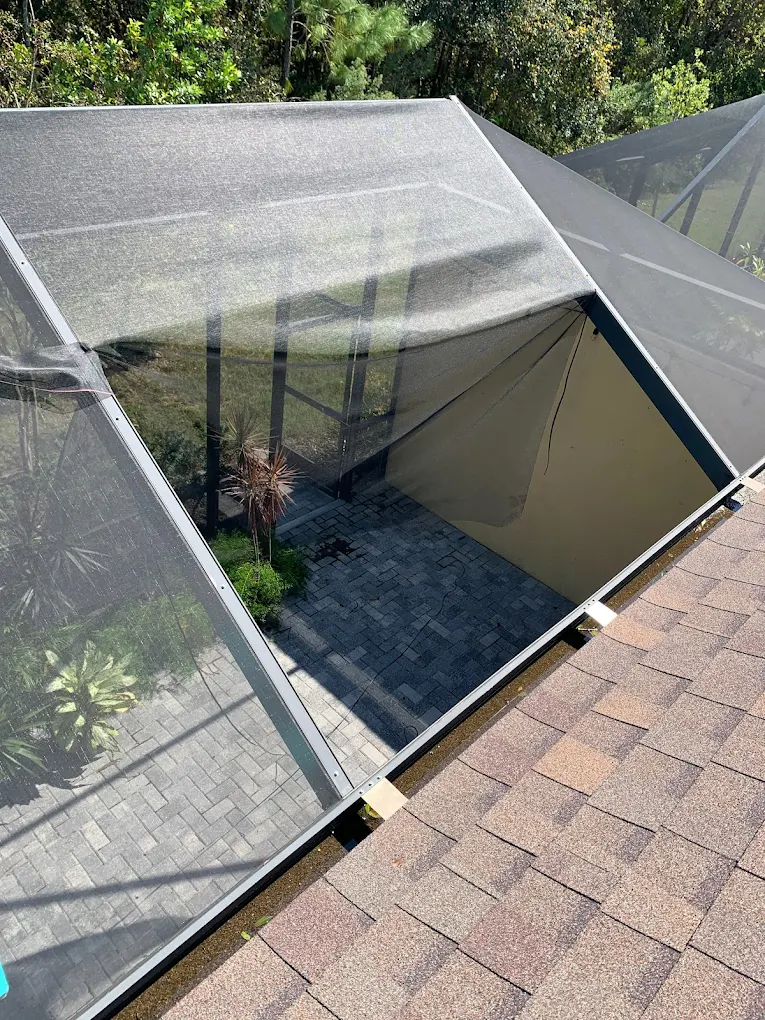 Screen panel in roof Daytona
