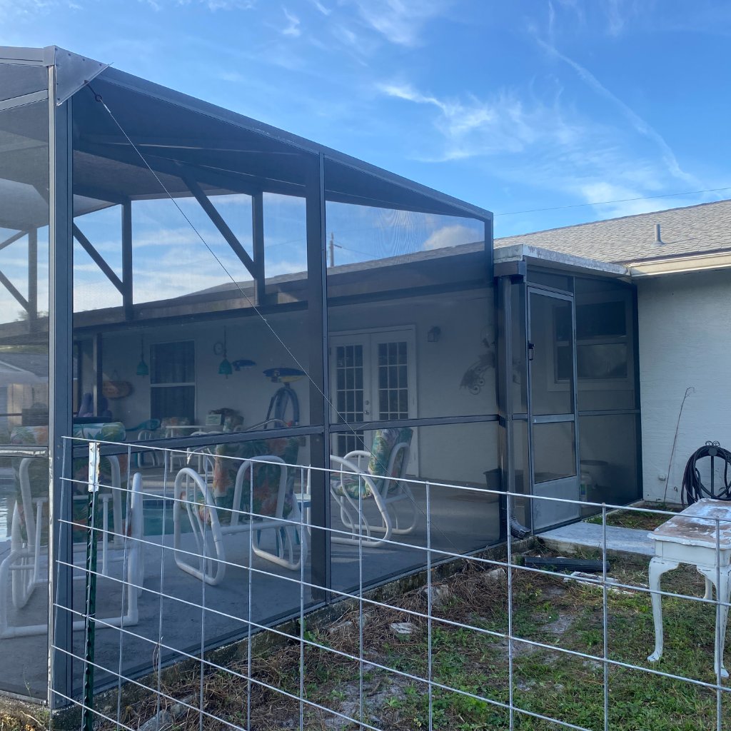 Patio rescreening and pool cage rescreen in Holly Hill, FL
