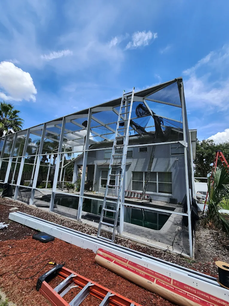 Pool screen repair