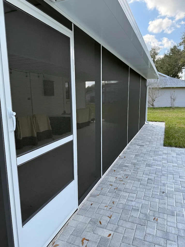 White screened porch