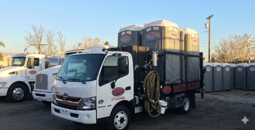 Elite Sanitation delivery truck