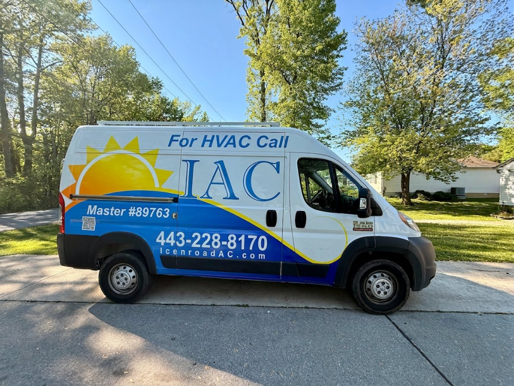 Icenroad emergency HVAC service van — Baltimore County Maryland
