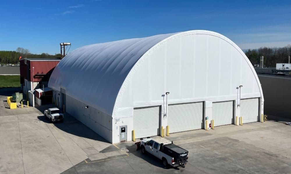 Multiple fabric quonset structures