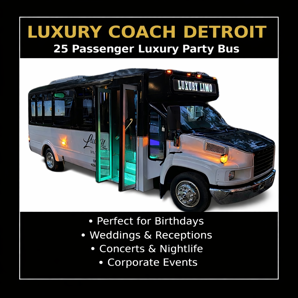 25 Passenger Luxury Party Bus