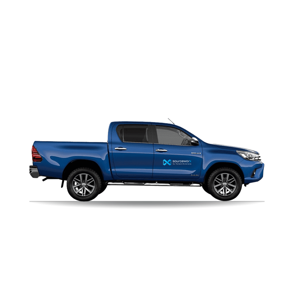 Blue vehicle