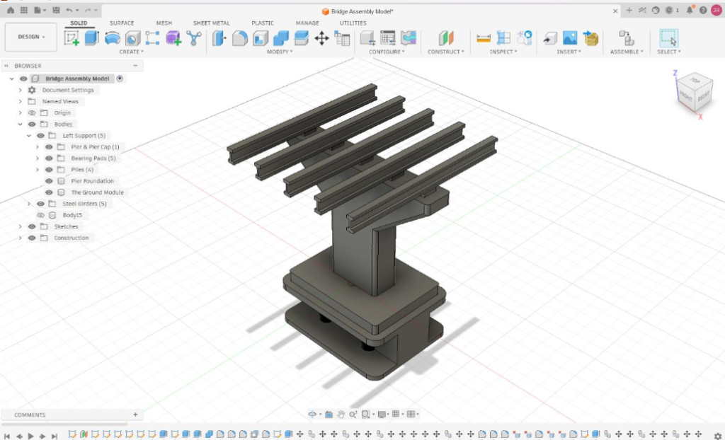 3D-Printed Bridge Substructure Model