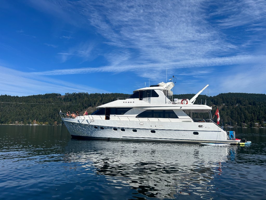 TOYBOX II at anchor — Gulf Islands