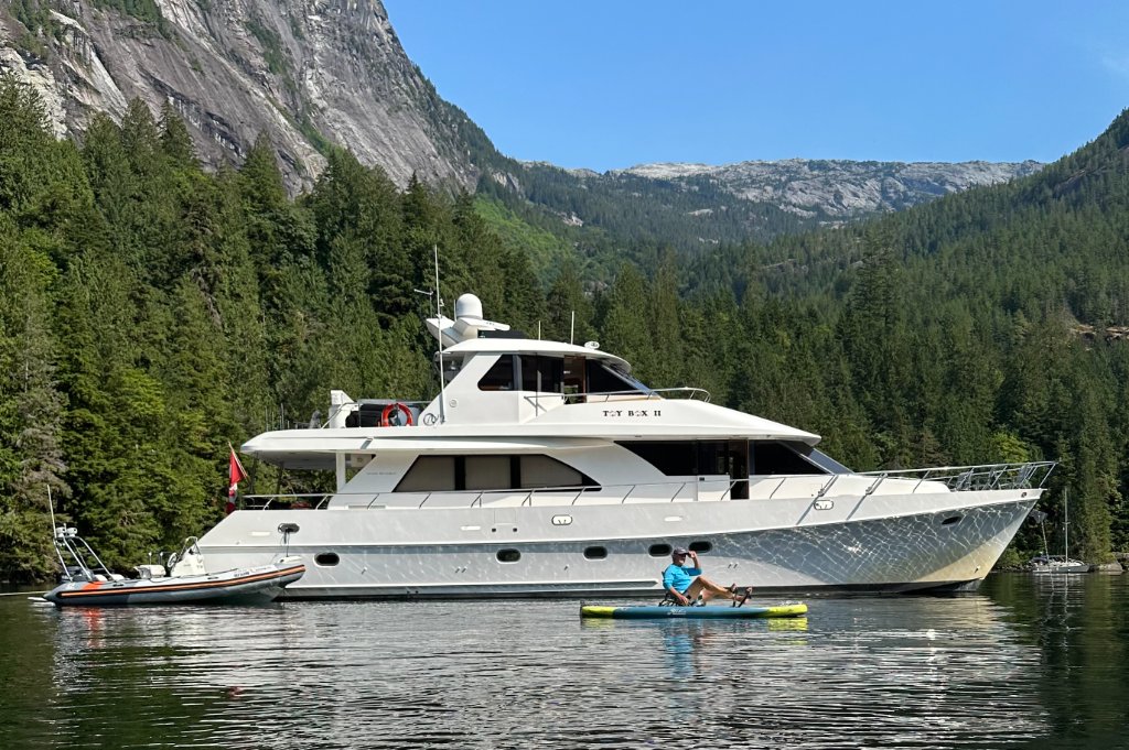 TOYBOX II underway — Desolation Sound fjord