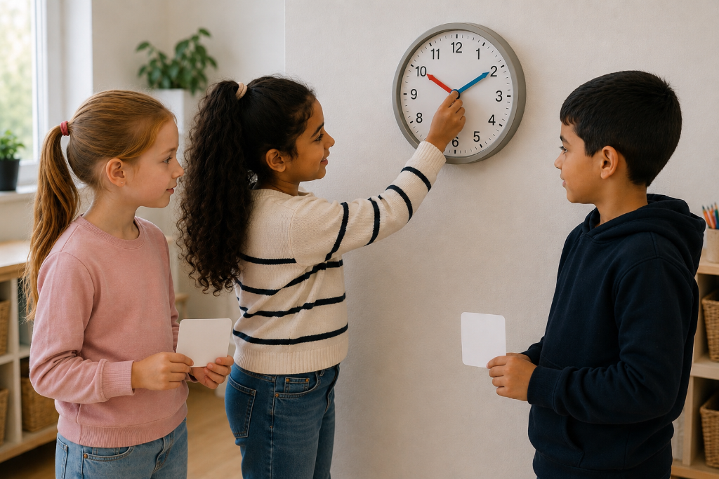 Kind met leesmap tijdens begeleiding