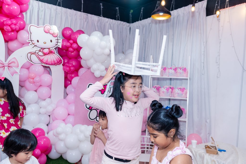 Happy family at kids birthday party HALAA Nexus