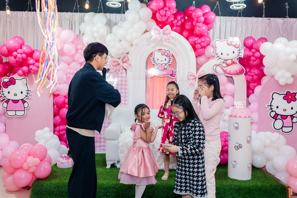 Full birthday hall setup HALAA Nexus Events Abu Dhabi