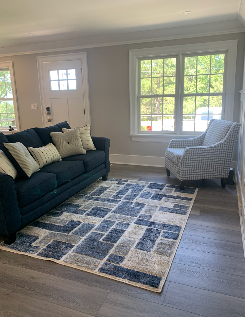 Living area with modern decor