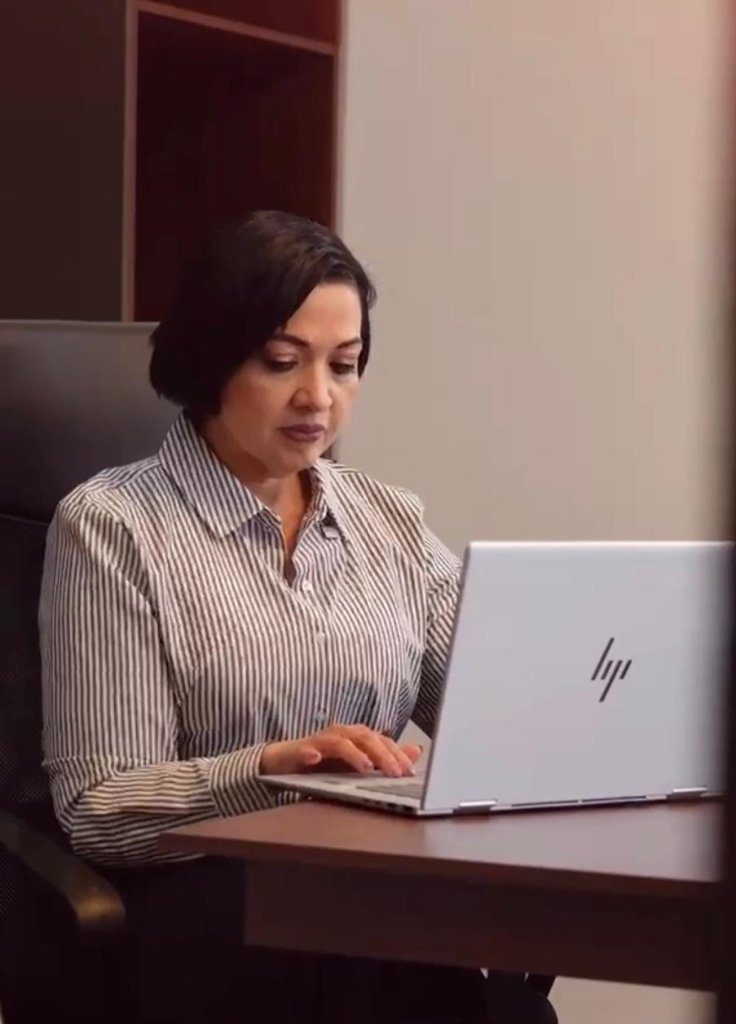 Brenda working